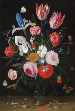 古典的な花 Painting - 花のある静物 Hans Gillisz 開花